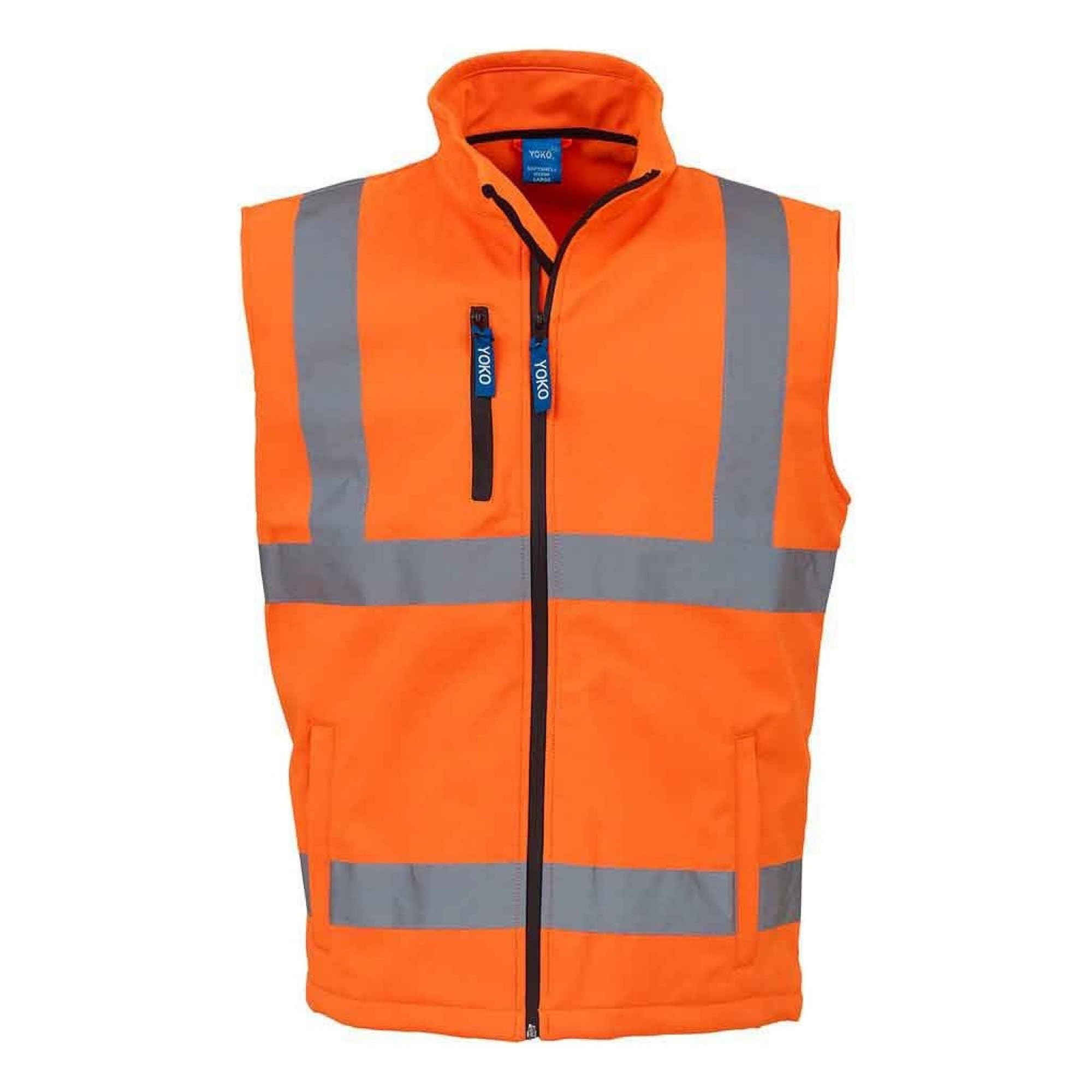 Yoko Men's Yk050/Hv006 Hi-Vis Softshell Gilet - Orange, X-Large