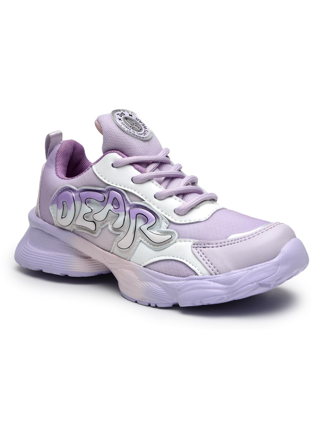 G&D Dear Unisex Kids Shoes Soft Sole | Memory Foam with EVA Sole | Synthetic Upper Breathable, Lightweight | Comfortable & Durable Stylish Indoor & Outdoor | Sports Shoes Lavender