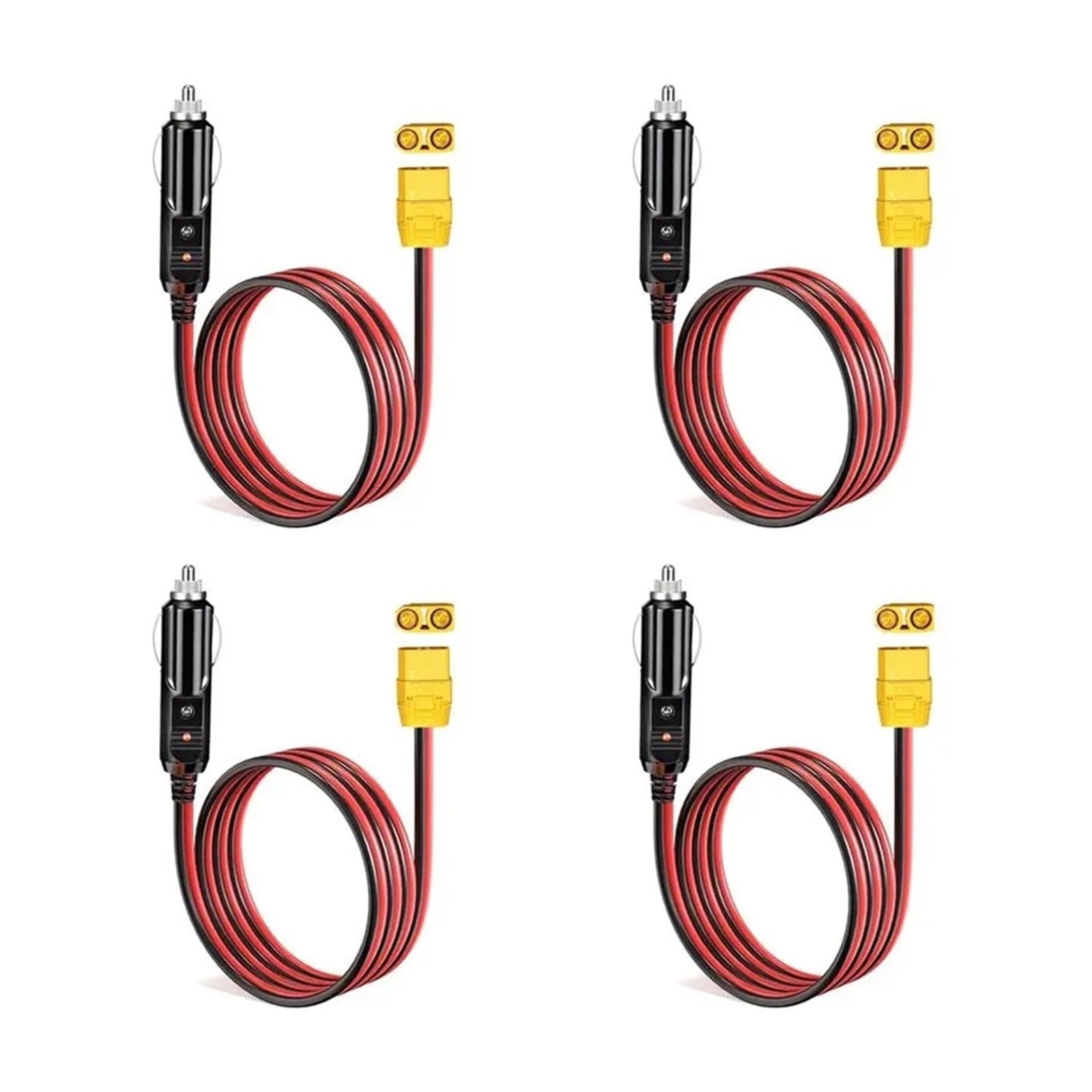Lżejszy kabel ładujący złącze żeńskie do zapalniczki samochodowej wtyczka męska do elektrowni generatora słonecznego 14AWG 12V 24V wytrzymały