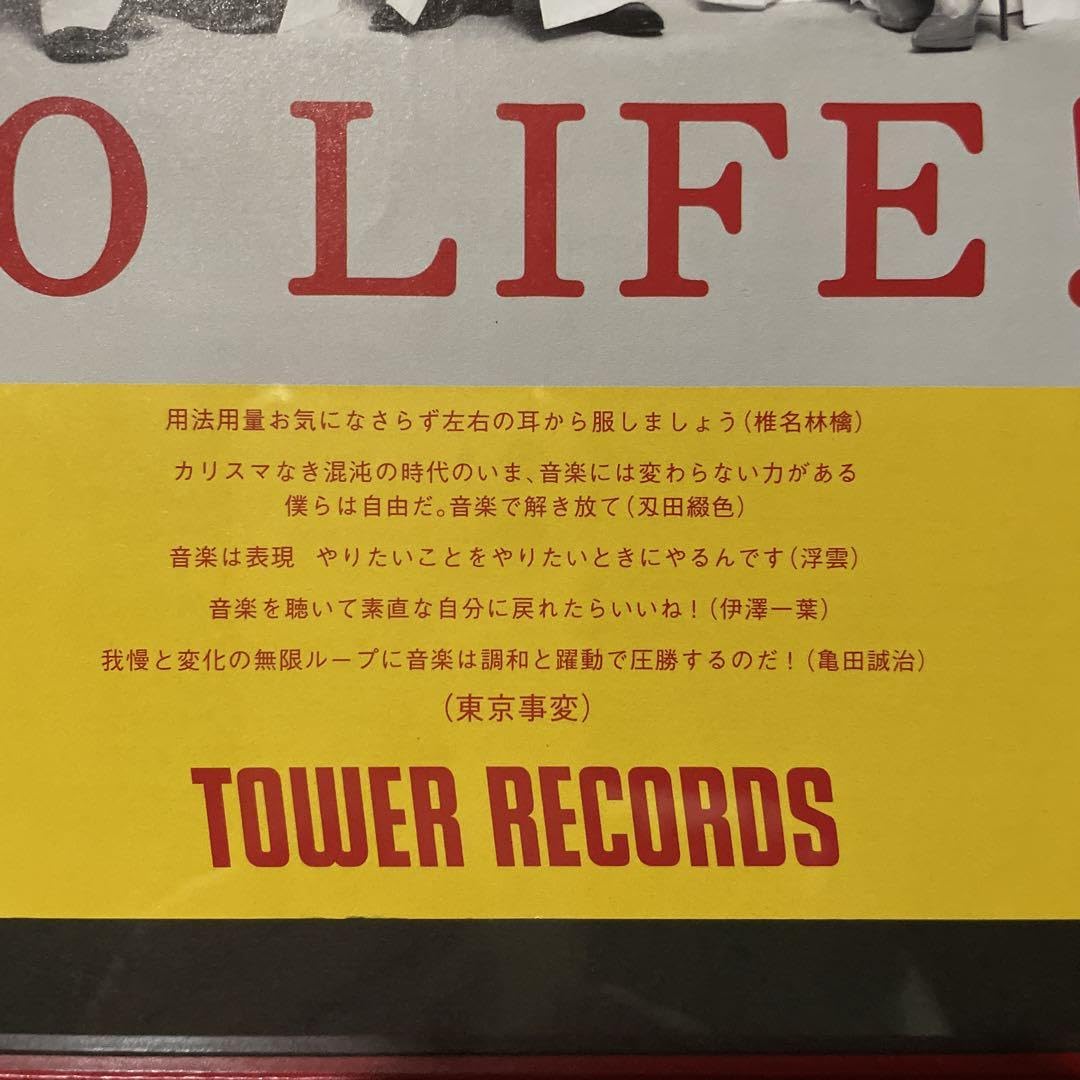 L*o様 ✨新品✨ NO MUSIC NOLIFE 東京事変 タワーレコード ポ Amazon.co.jp: 東京事変 NO MUSIC NO LIFE タワレコ 赤い額入り