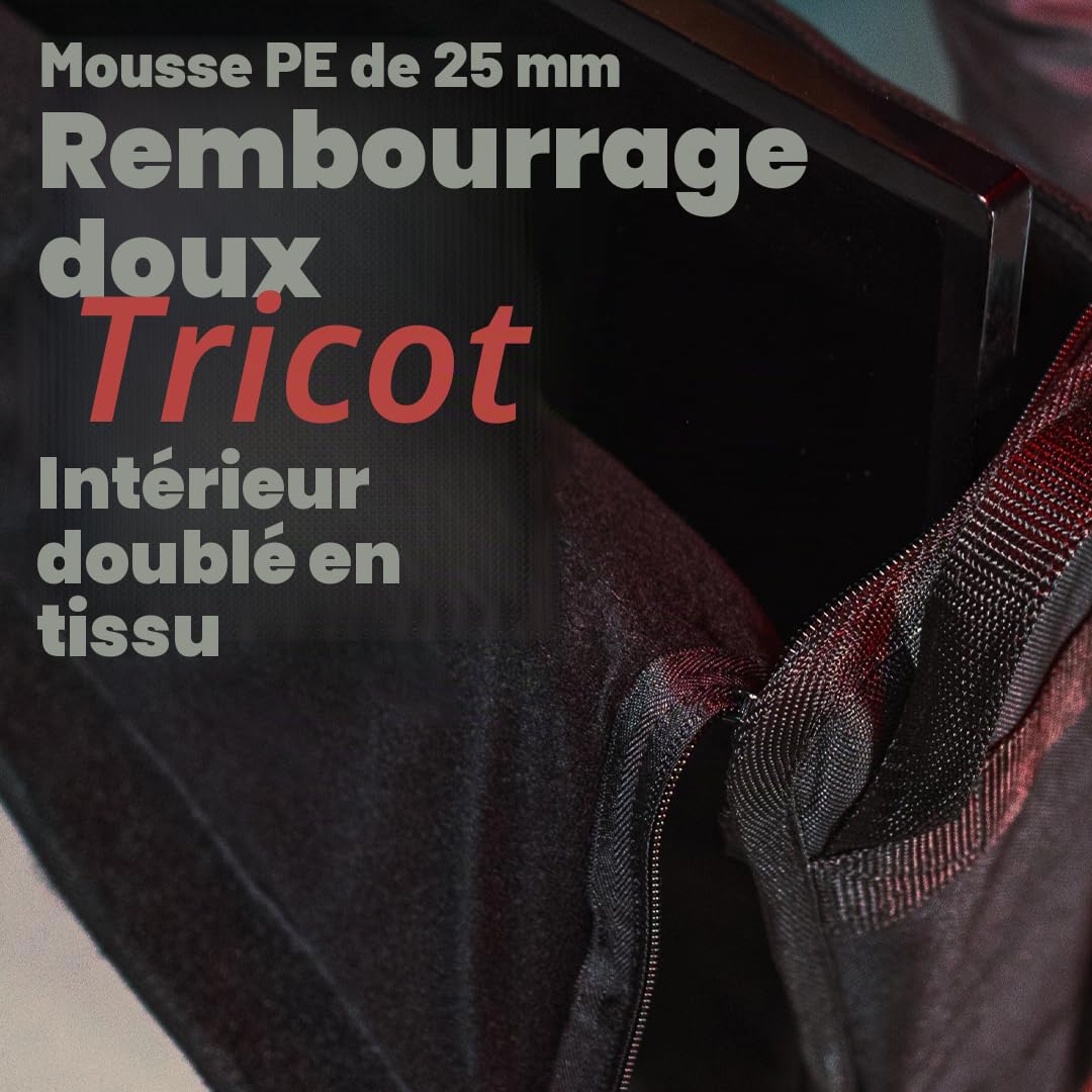 Gator Cases Housse en nylon rembourré pour le transport d'écrans LCD, de moniteurs et de TV entre 40" et 45"; (G-LCD-TOTE-LG)