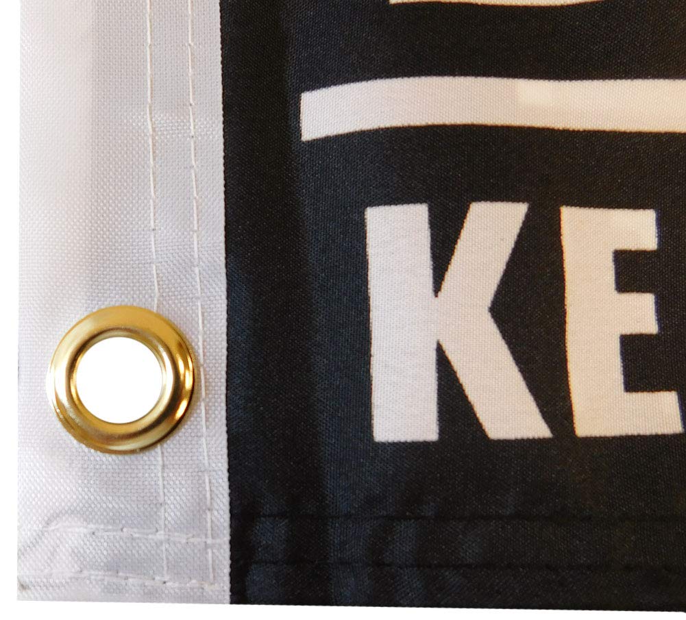 Trump 2024 Keep America First! 45 Red 100D 12x18 Stick Flag 30" Bastón De Madera