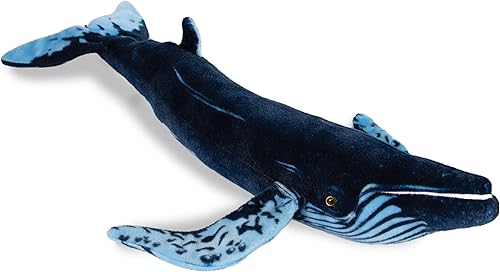 Real Planet Juguete de peluche de ballena Regalo realista de animal de peluche para niños de todas las edades, peluche grande de ballena oceánica,