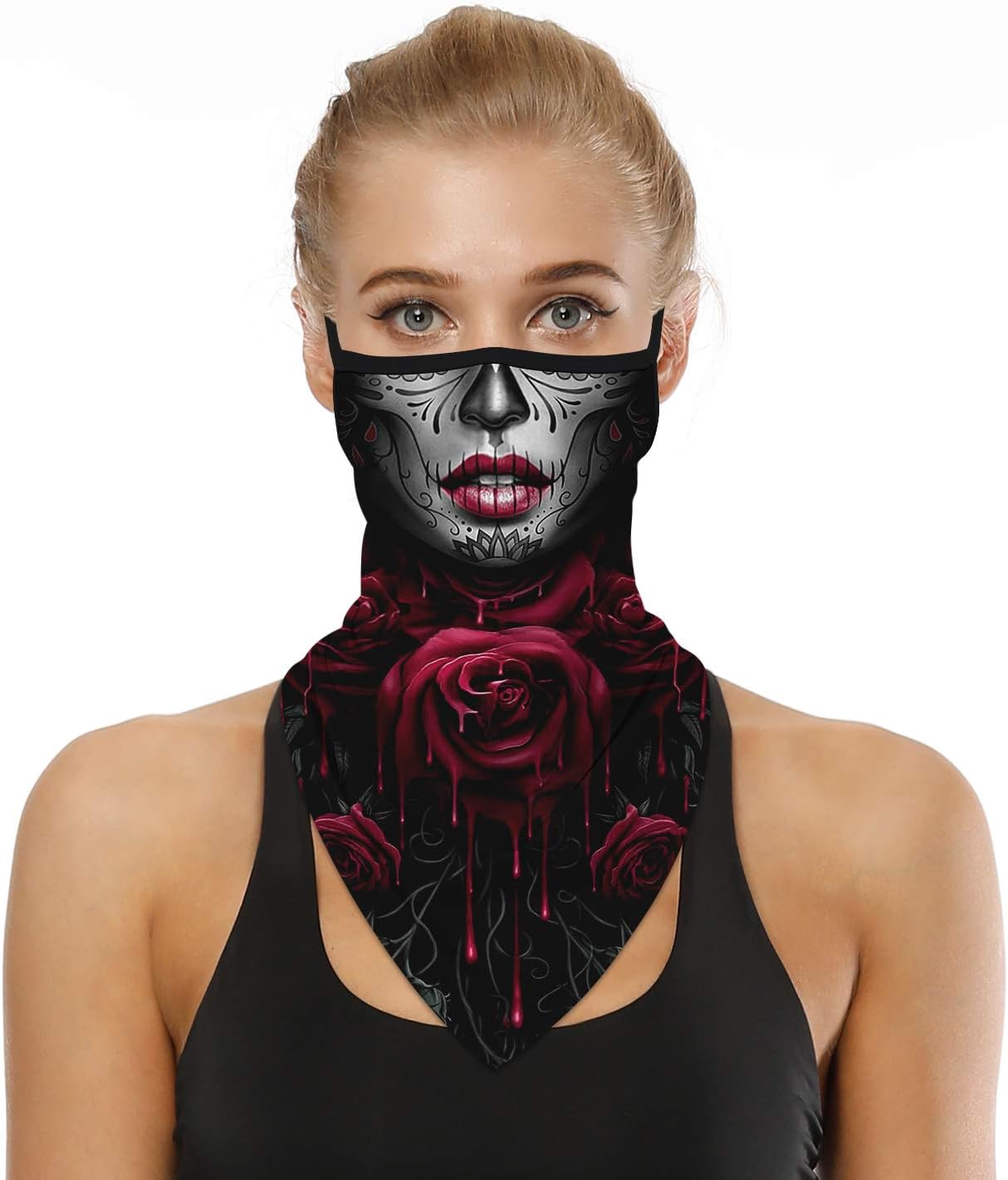 Neck Gaiter Face Mask Covering Bandanas for Men Women Summer UV Face Scarf Mask Cover Facemask Balaclava Headbands