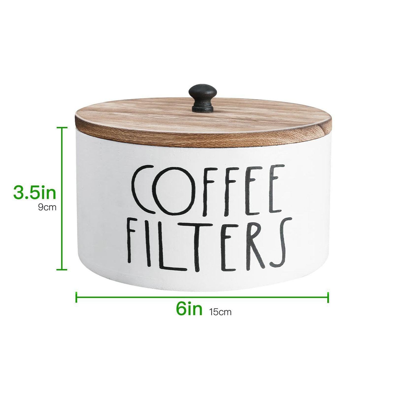 Milageto Kaffeefilterhalter, Kaffeefilterbehälter, Kaffeezubehör, Etui, Aufbewahrungsbehälter, Kaffeefilterpapierständer für die Küche
