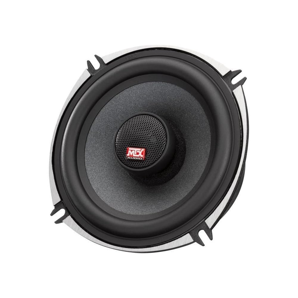 MTX TX650C Haut-parleurs voiture Coaxiaux 13cm 2 voies 80W RMS 4O châssis alu Tweeters néodyme dôme soie Membrane pulpe célu