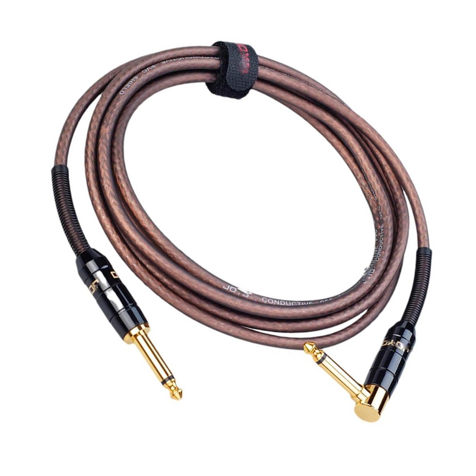 Zestaw Kabli Gitarowych 6 Metrowy Półprzezroczysty Brązowy Gitarowy Kabel Z Redukcją Szumów PVC Akcesoria Do Instrumentów Muzycznych