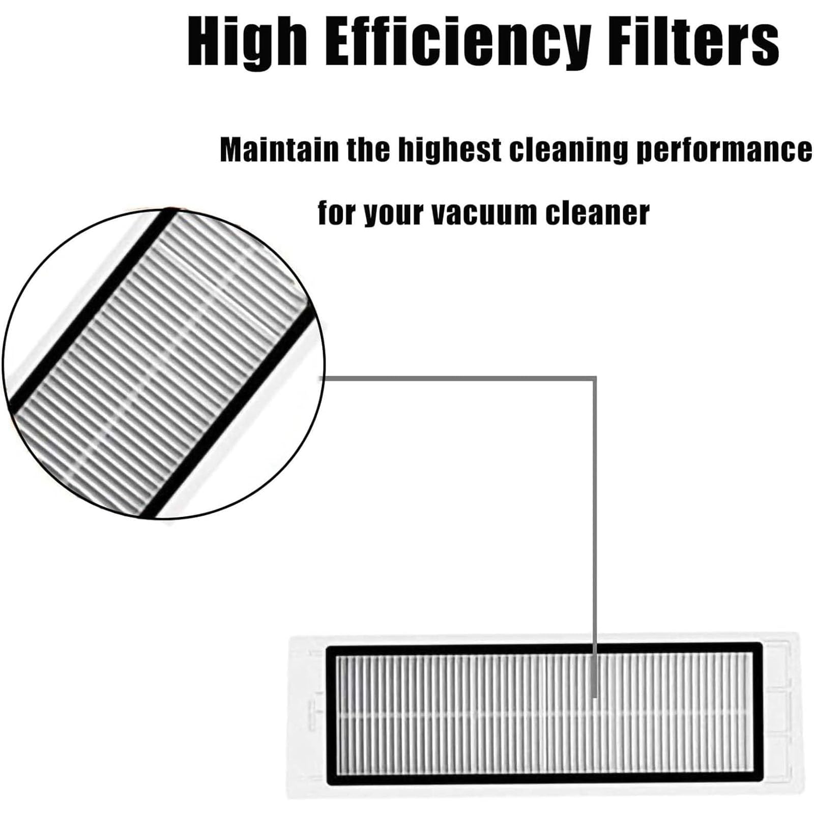 Hepa-Filter Ersatzteile, Filter Zubehör für Roborock S5 S6 Hepa-Filter Ersatzteile, Filter Zubehör für Roborock S5 S6