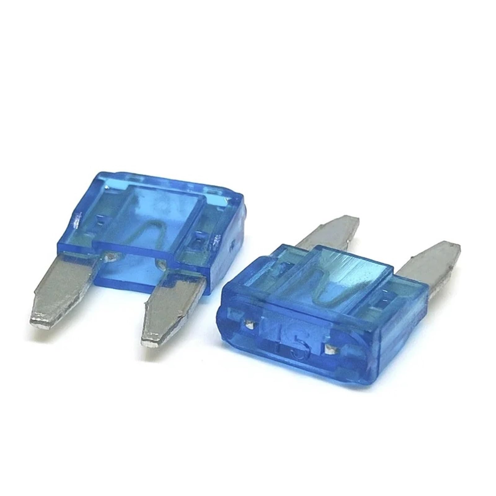 100/50/10 fusibles en miniatura M2 pequeños y medianos para coche, tipo cuchilla automotriz, fusible 1A, 2A, 3A, 5A, 7. 10A, 15A, 20A, 25A, 30A, 35A, 40A, 50A (50A, 100 unidades_mediano)