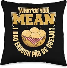 Pao de Queijo Pan Brazilian National Dish Pao de Queijo Throw Pillow