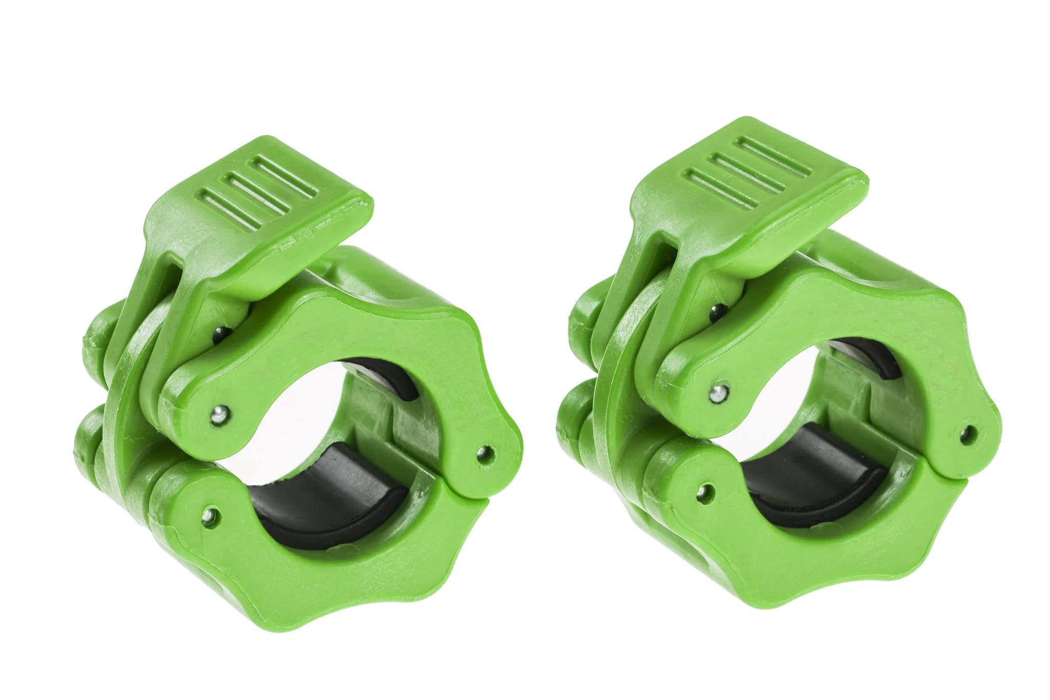 Barbell Clamps 1 inch, Exercise Collars 1"(25mm) Quick Release Pair of Locking Collar Clips for Workout Weightlifting Fitness Training (Green)