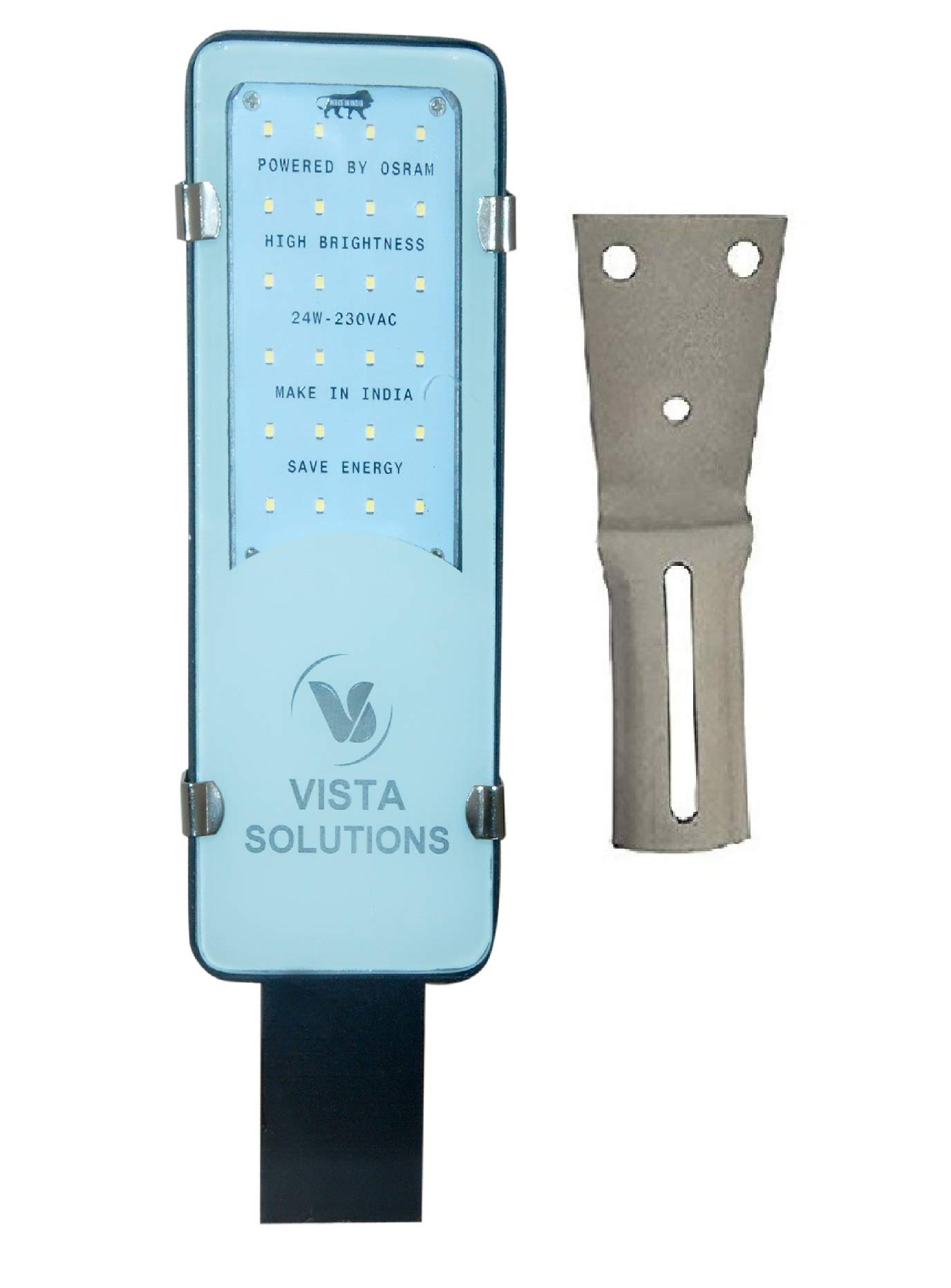 Vista Solutions 20 Watts Rectangular LED Outdoor, Waterproof Street Light (White, IP65 Driver)