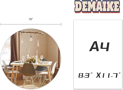 Miniatura 2 de Centros de mesa de espejo redondo  Juego de 12, espejos de vidrio de 10 pulgadas para mesas, placa de vela, azulejos decorativos, manualidades,