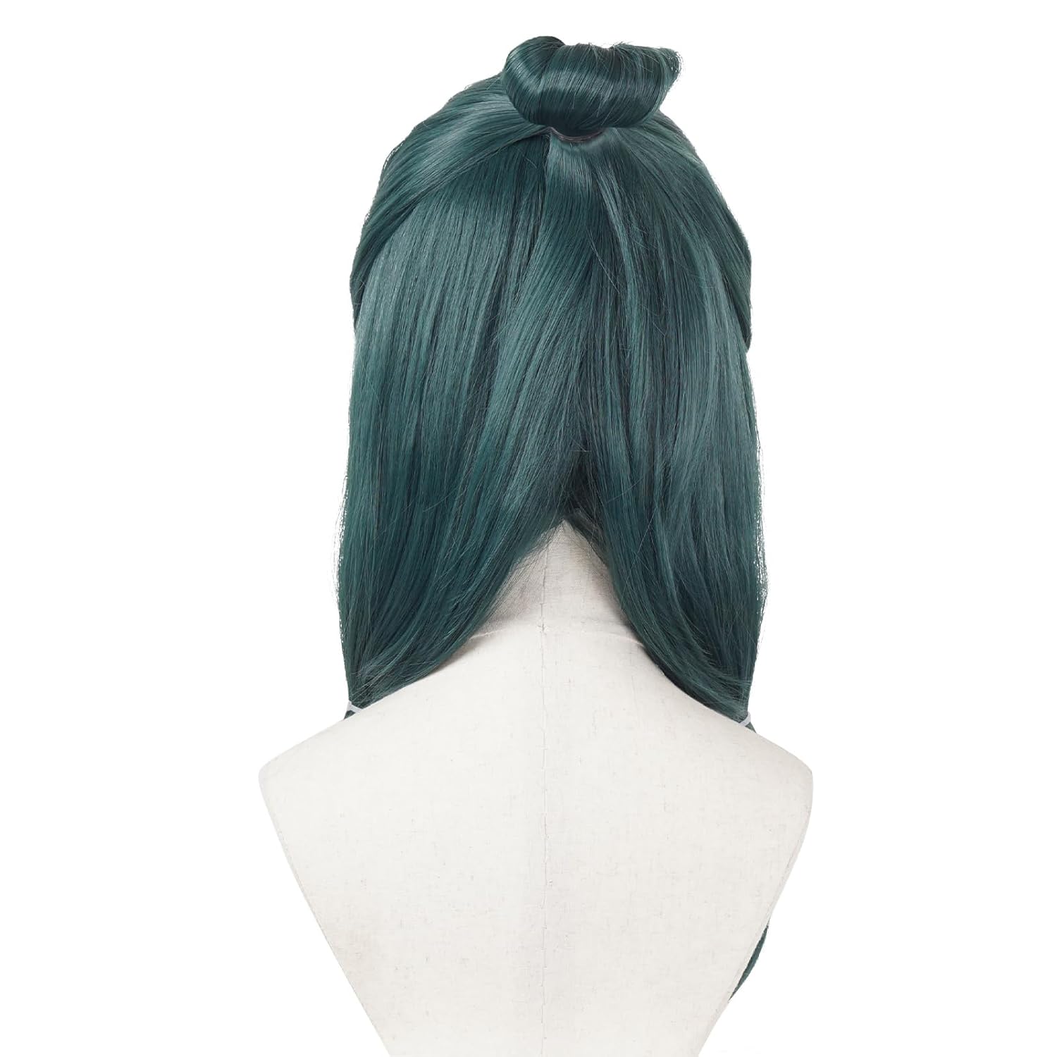 Green Wig with Bangs Pigtails Synthetic Hair for Women Daily Party Maomao Cosplay Costume Outfit Long Wigs for Women Anime Wigs for Halloween Party - Image 4