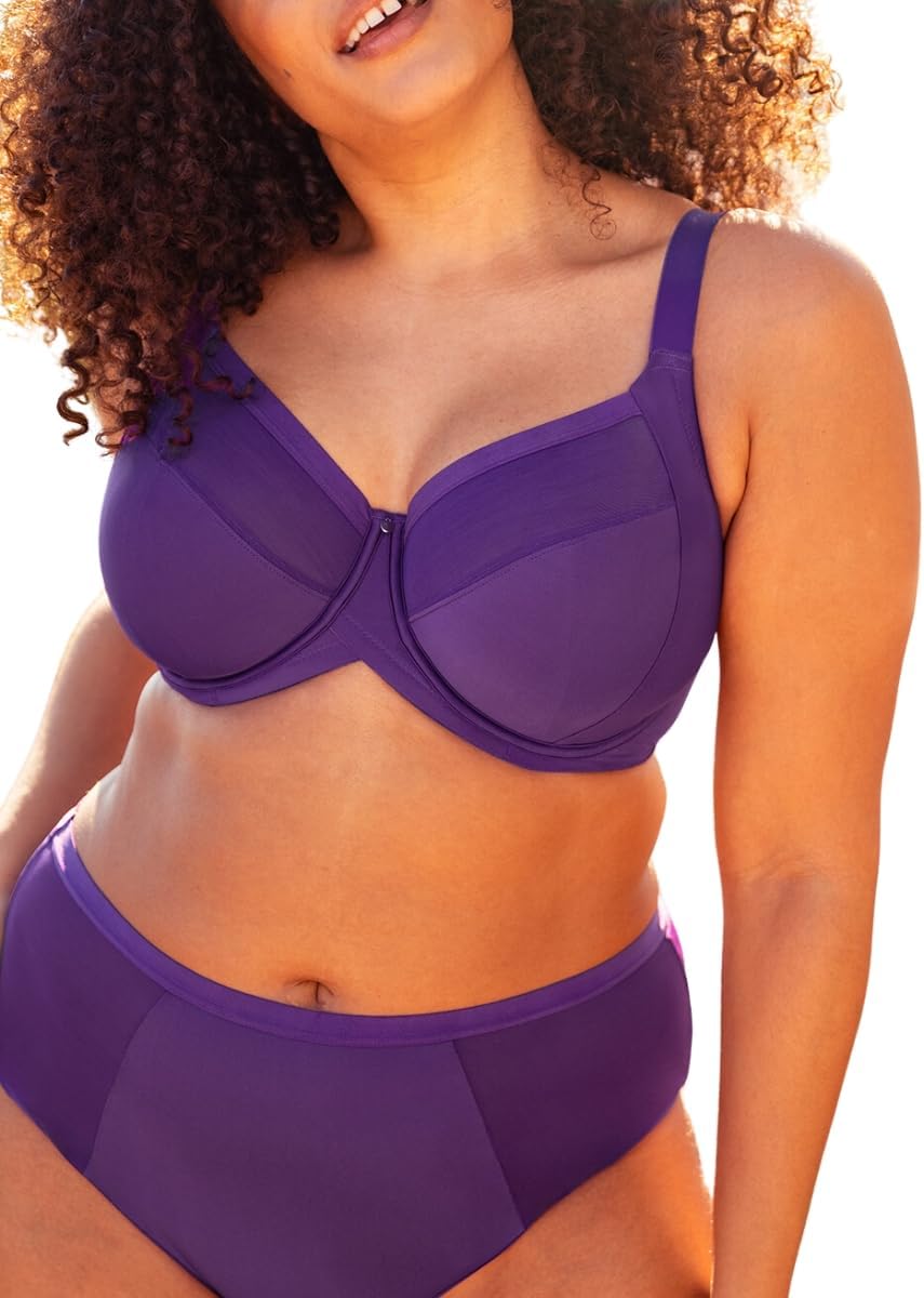 Curvy Kate Wonderfully Side Support Bra 32J, Purple - Image 6