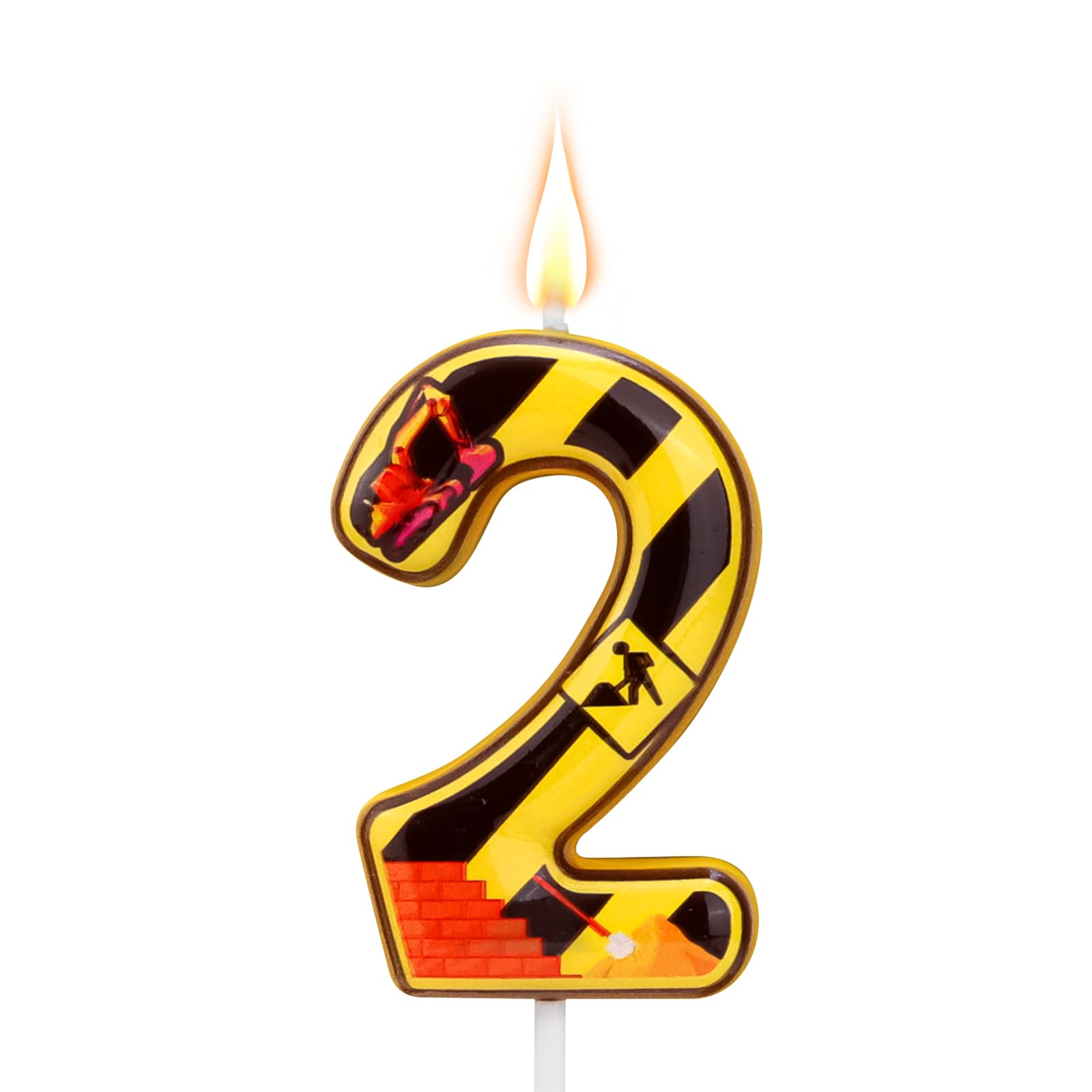 Bougie D'anniversaire De Construction - Bougies D'anniversaire En