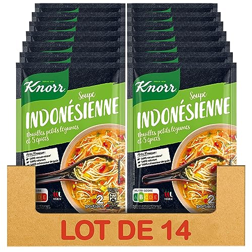 Knorr Soupe Déshydratée Indonésienne 45g - Lot de 14