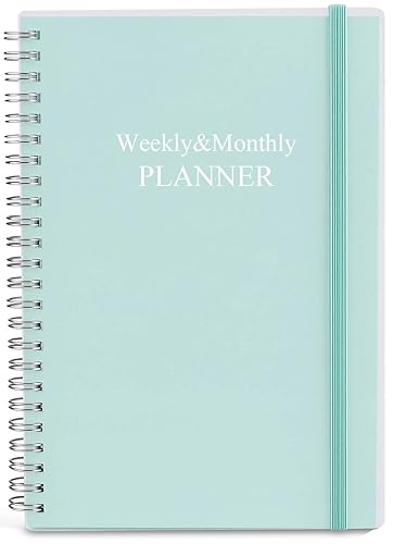 Nokingo Undated Planner for 2024 or Any Year - Weekly &amp; Monthly Organizer Notebook &amp; Journal to Track Goals, 5.85" x 8.25", Perfect to Organize Your Daily Life, Teal Weekly Monthly Planner Undated