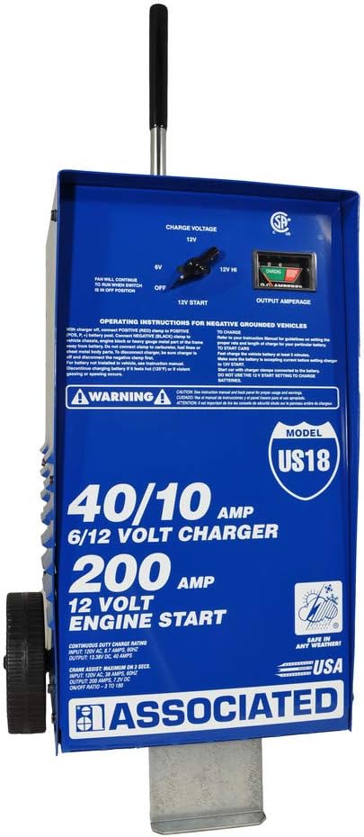 Associated Equipment US18 6/12 Volt Value Battery Charger
