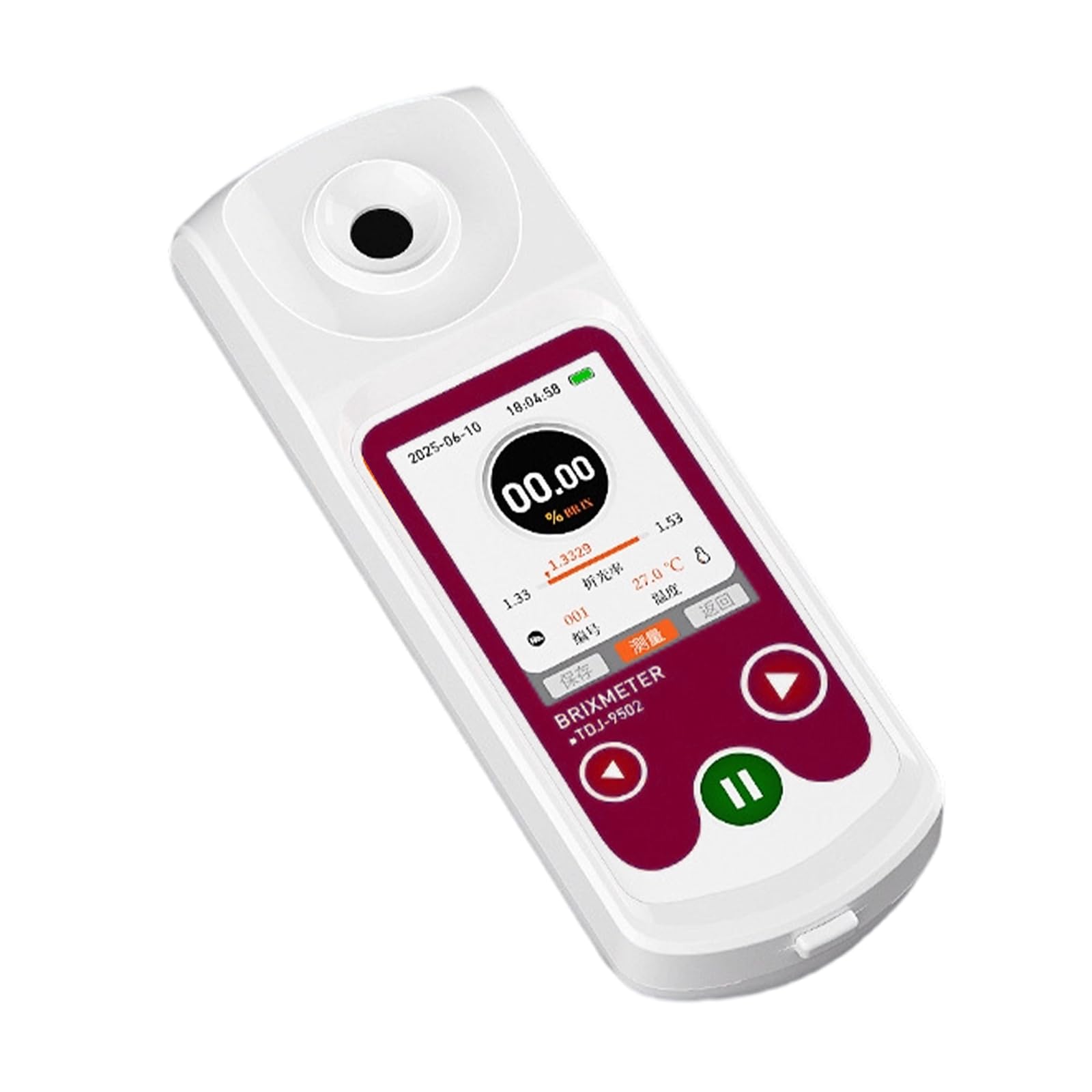 Digital Sweetness Tester with Illuminated Screen for Accurate Fruit Testing 0 55 Span Sugar Stage Measuring Device