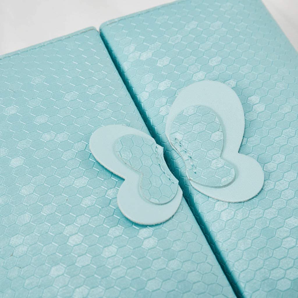 Caja de almacenamiento de joyas con imán de mango de mariposa oculto, organizador de piel sintética de doble apertura para accesorios de dormitorio