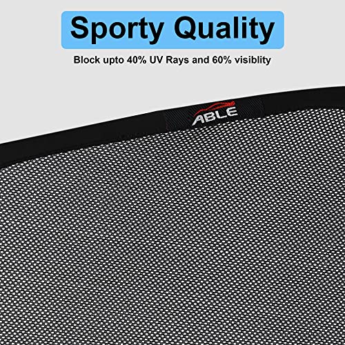 Image of Able Sporty Half Car Magnetic Sun Shade Curtains for Maruti Vitara BREZZA Type-I Set of 4 Pcs (Before 2022 Model)