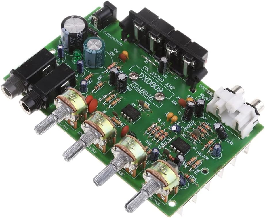 Pasotim DX0809 TwoChannel Amplifier Board 60W HiFi Stereo Audio Amplifier Volume