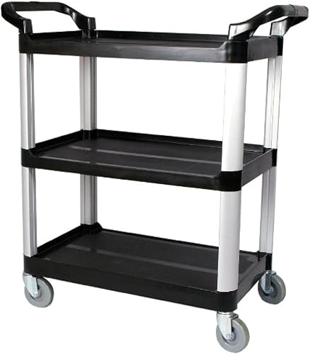 Carrito utilitario UC-35K, 33-14 x 17 x 37-12 pulgadas, negro Winco