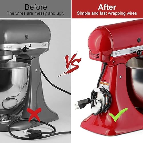 Miniatura 3 de 8 organizadores de cables para electrodomésticos, envoltura de cable, soporte para cables, organizador de cables con electrodomésticos, aplicables a