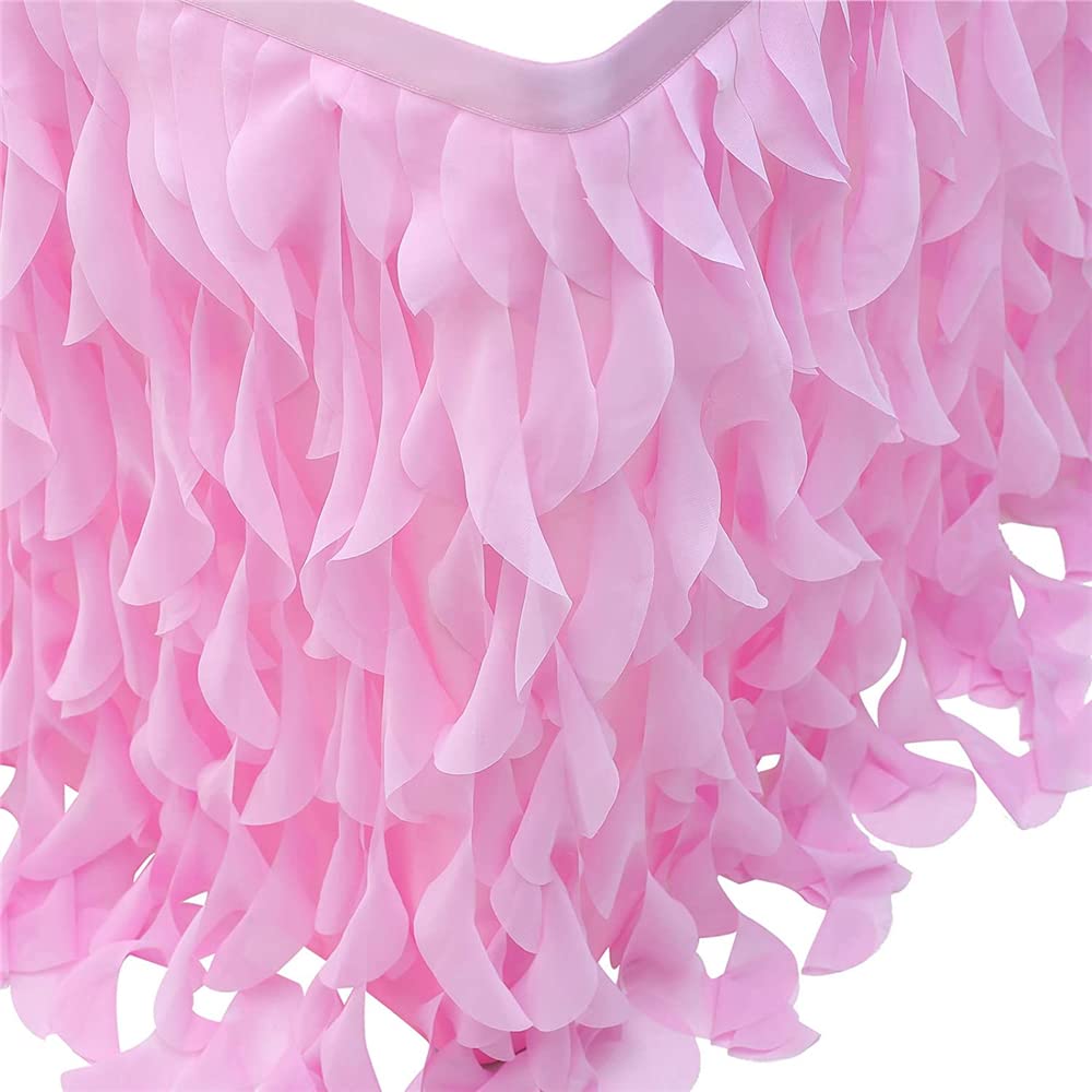 Highdi Jupe de Table Tulle, Maille Moelleux Table de Plinthe Gaze de Bureau en Tulle Romantique pour La Fête, Mariage, Anniversaire (4FT/122x77cm,Rose Pourpre Highdi Jupe de Table Tulle, Maille Moelleux Table de Plinthe Gaze de Bureau en Tulle Romantique pour La Fête, Mariage, Anniversaire (4FT/122x77cm,Rose Pourpre