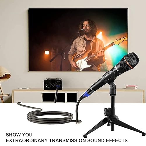 Miniatura 7 de Cable de micrófono estéreo TRS macho a XLR macho de 0.250 in y 14 pulgadas, chapado en oro, 14 pulgadas macho a XLR macho, cable equilibrado para