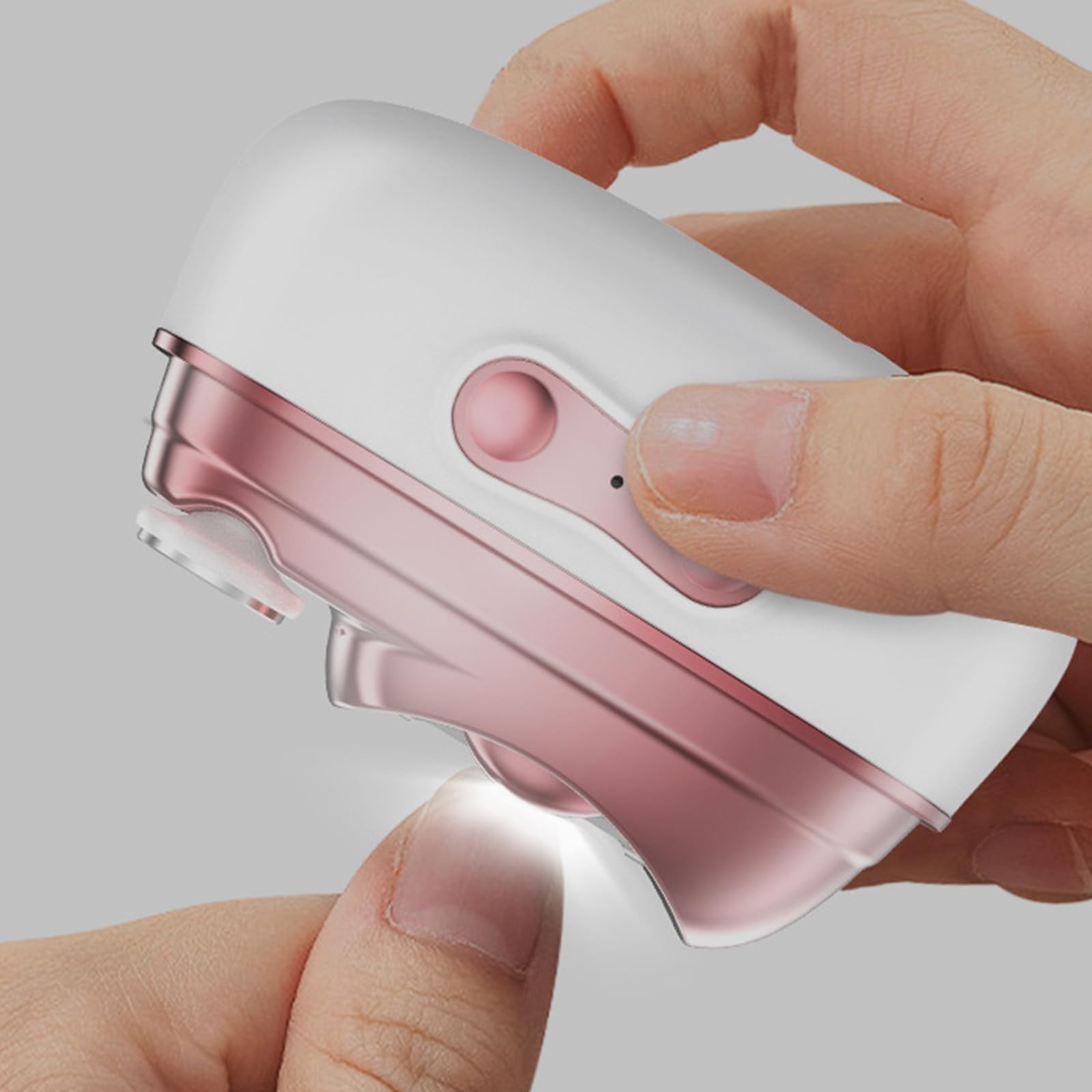 Elektrische Nagelschere für Nägel, USB, wiederaufladbar, automatisch, mit Feile und Gellampe, für Senioren und Kinder