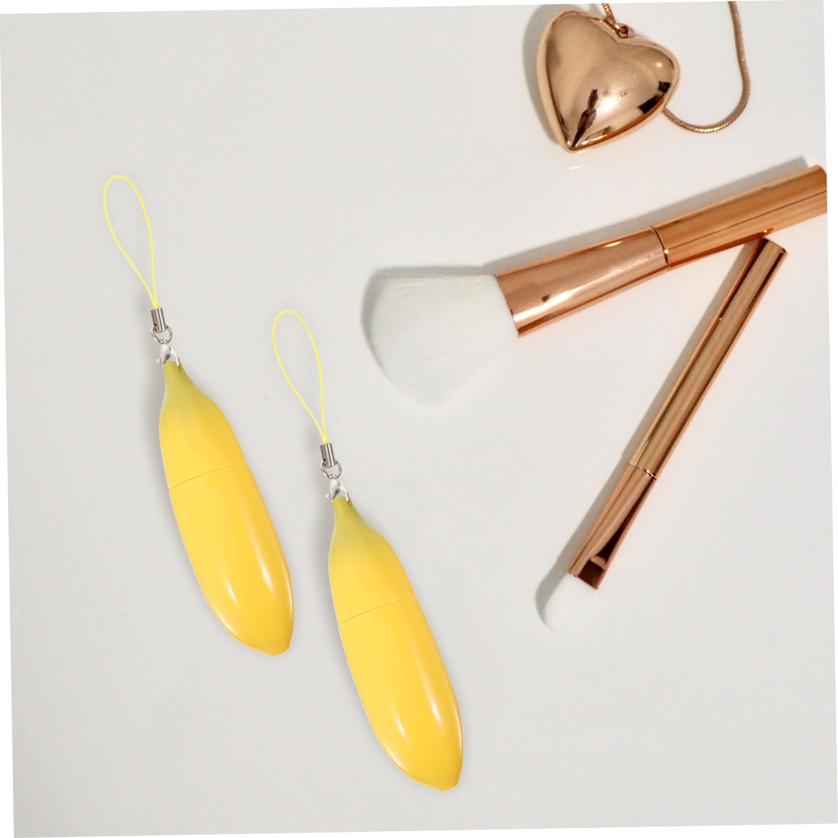 Gatuida 4 Sätze Lippenbalsam Flaschen Leere Lippenstift Probenbehälter Bananenform Nachfüllbare Lipgloss Tuben Für Diy Lippenpflege Reisegröße Für Mädchen 6 Stück * 4