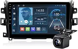 Rádio Estéreo de Carro Bluetooth 10,1 Polegadas, Tela Touchscreen HD, Android 8.1, GPS, Compatível com Câmera de Ré e Controles no Volante – Para Nissan, Toyota e Outros Carros Modernos