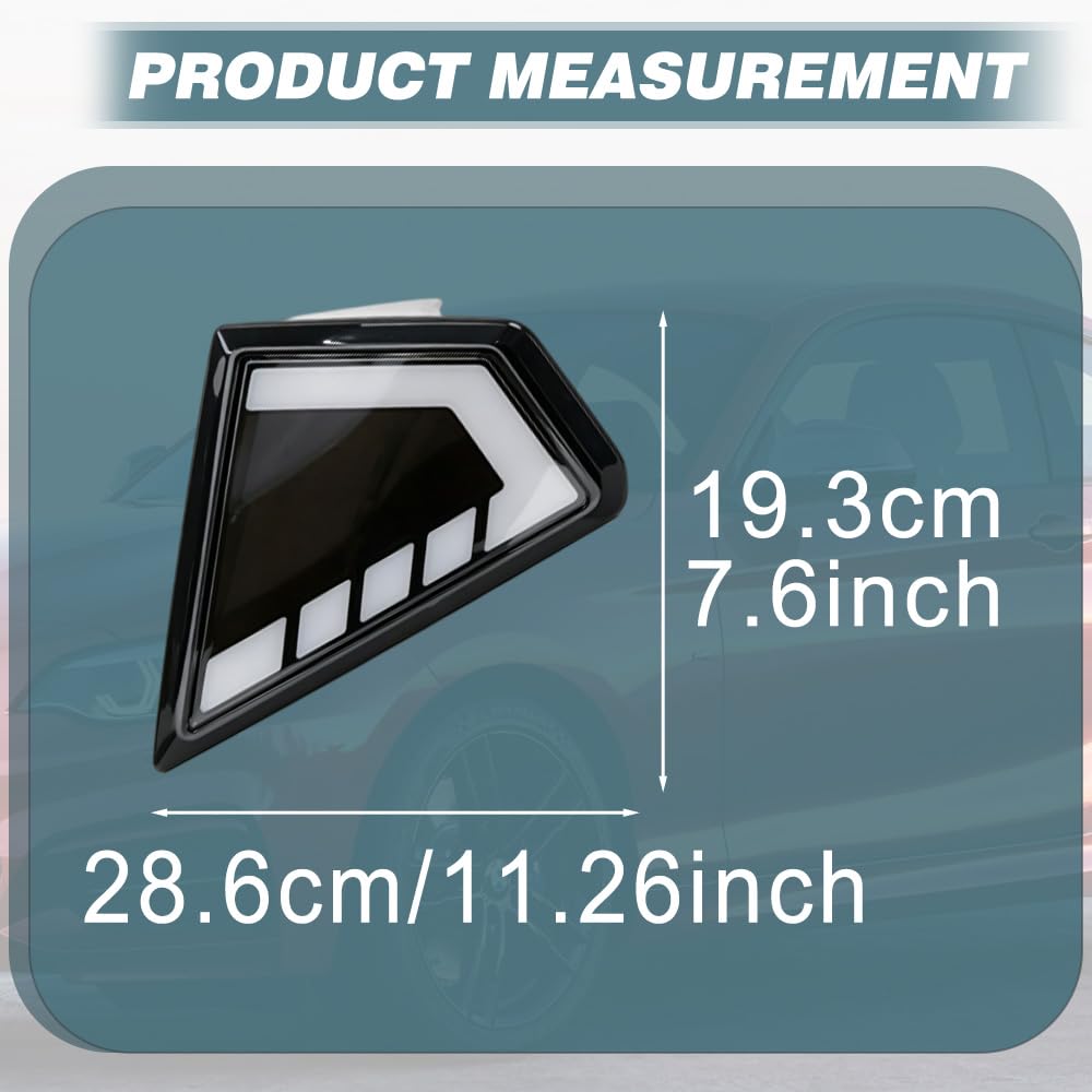 Riloer DRL Luz diurna LED parachoques escaneo dinámico 1 juego modelo A | Compatible con Toyota Hilux Travo Overland 2026, luz LED DRL, doble color blanco/ámbar