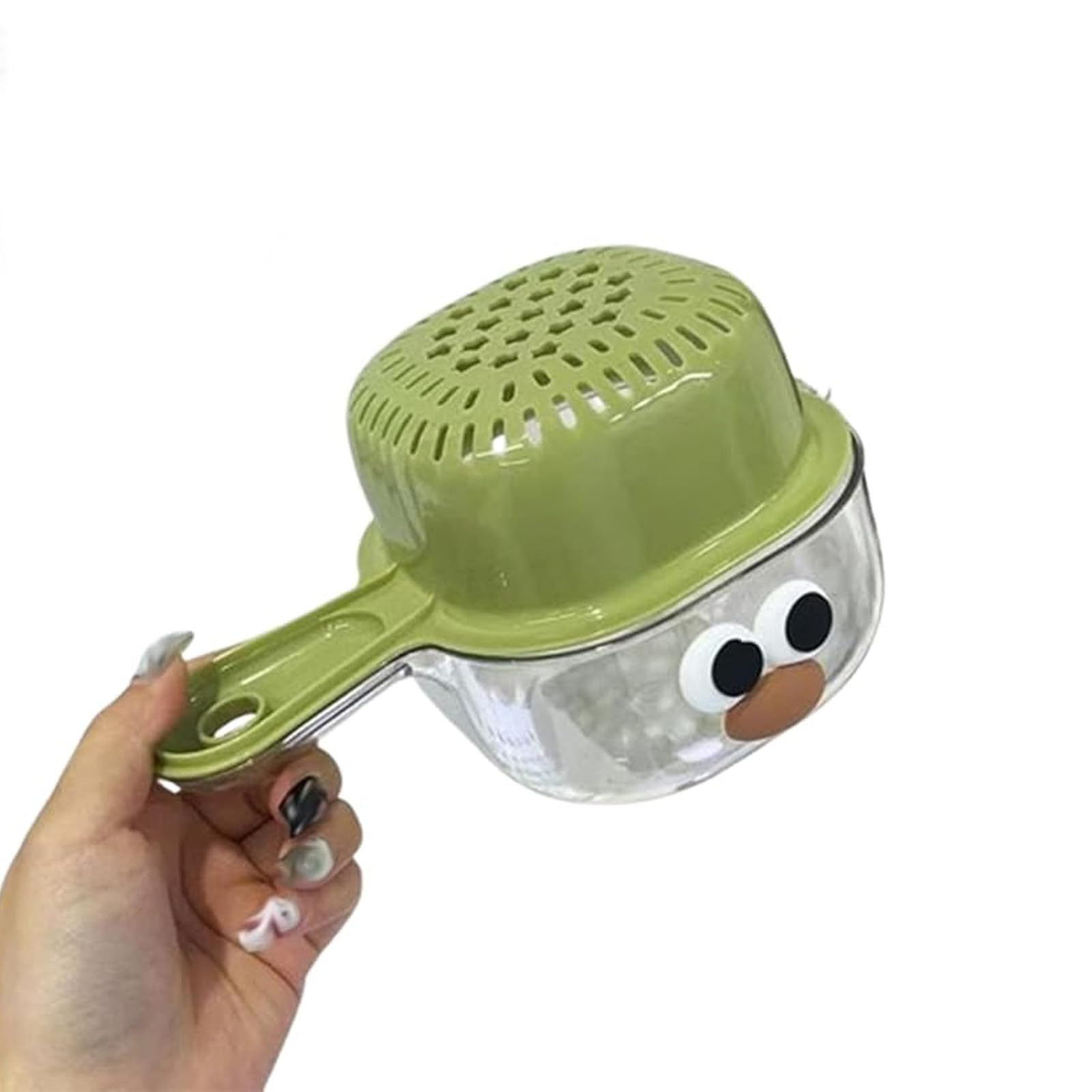 hogtnd Plastic Draining Basket with Convenient for Efficient Washing of Fruit and Kitchen Plastic Strainer