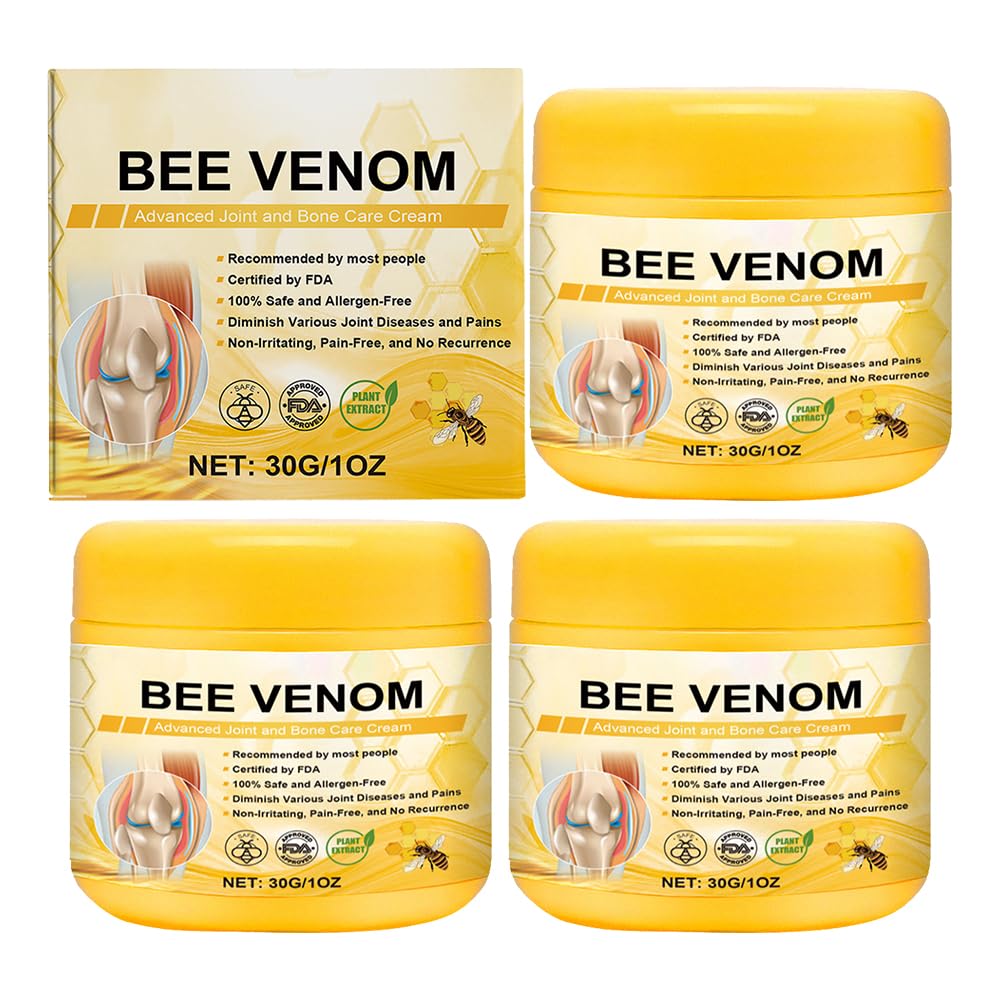 Raindew Bee Venom Cream, Raindew Bee Venom Advanced Joint and Bone Healing Cream, Raindew Bee Venom for Joints, Raindew Bee Venom Advanced Joint and Bone Therapy Cream (3PCS)