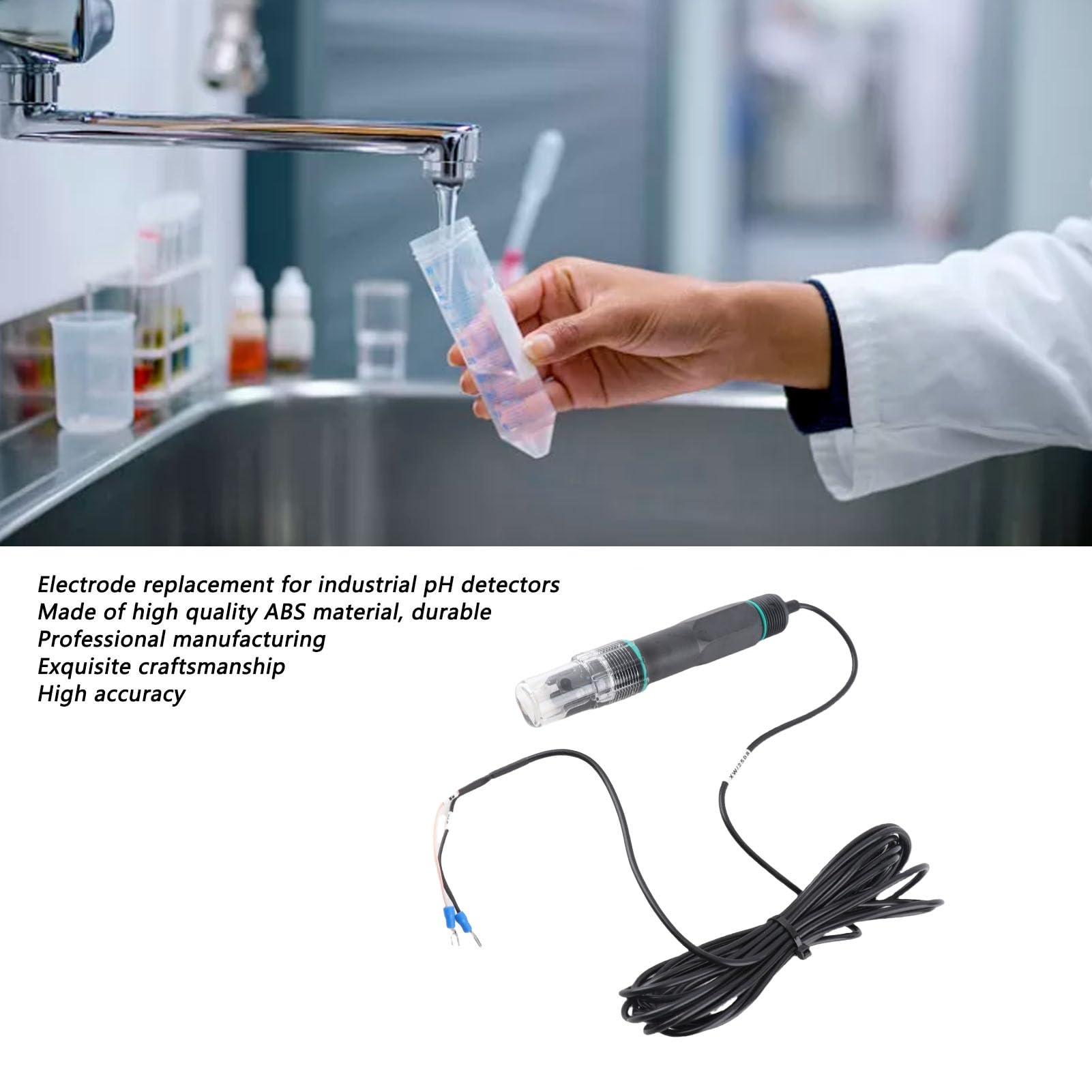 Sonda elektrody PH |Kabel o długości 5 metrów do przemysłowych testerów wody