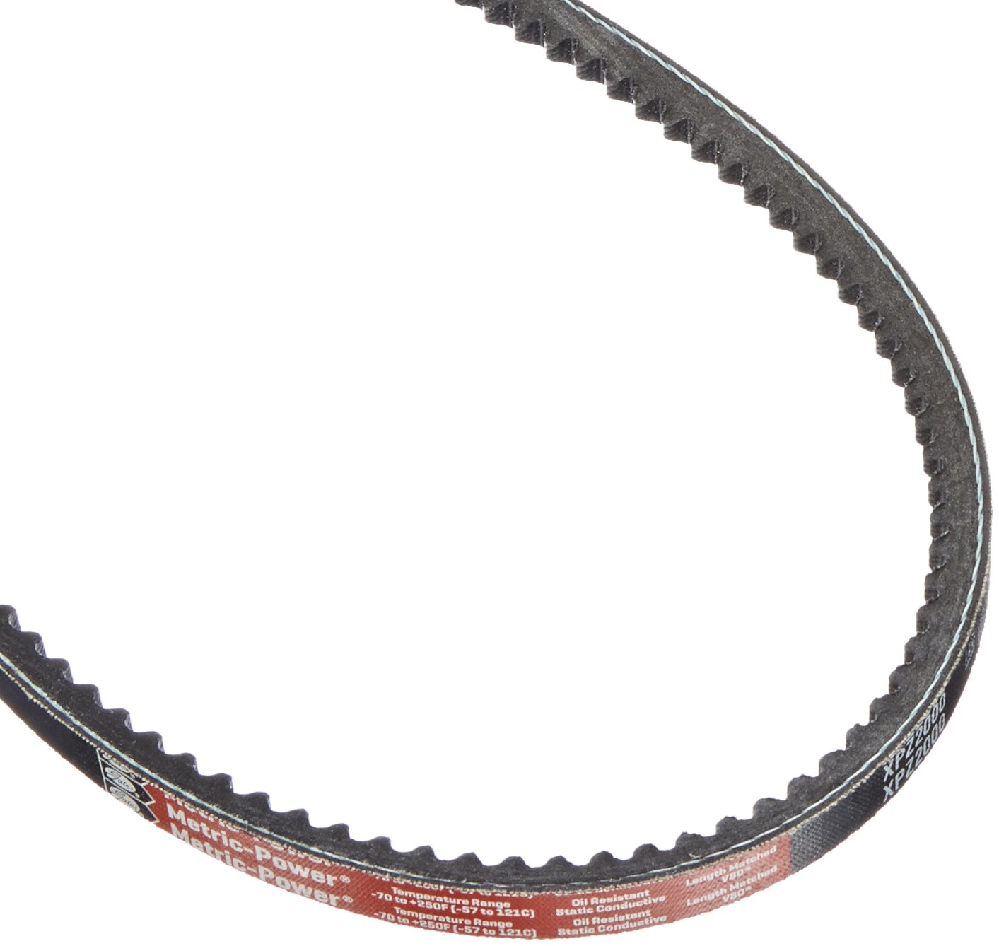 Amazon.com: Gates XPZ2000 Metric-Power V-Belt, XPZ Section, 10mm