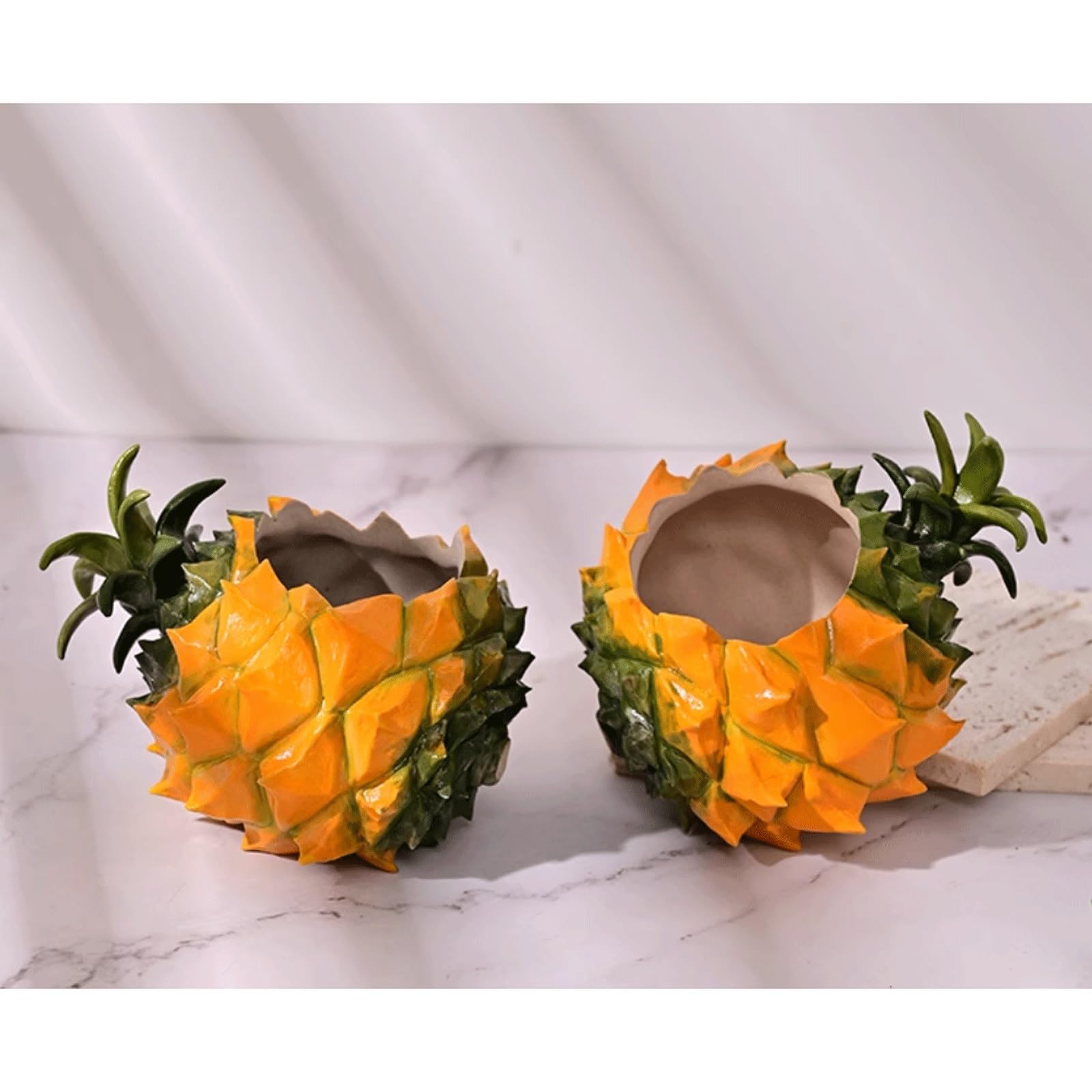 Dekoracyjna, urocza ceramiczna doniczka ananasowa, Jingdezhen, doniczka na ananas, doniczka na sukulenty, nowoczesna doniczka na małe rośliny, taras