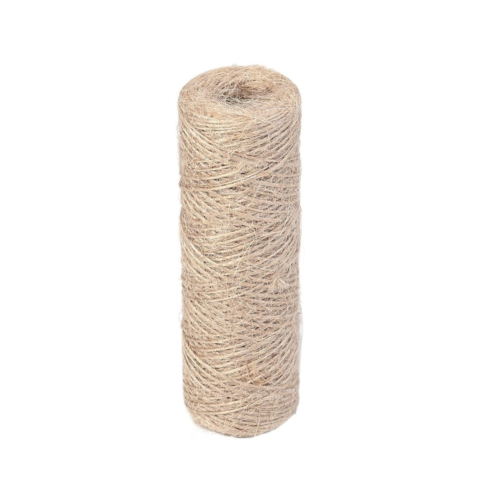 100M 1-3.0mm Jute Rope String Ribbon Crafts DIY Vintage Cord Twine Thread Sewing Party Wedding Home Decortion(1mm)