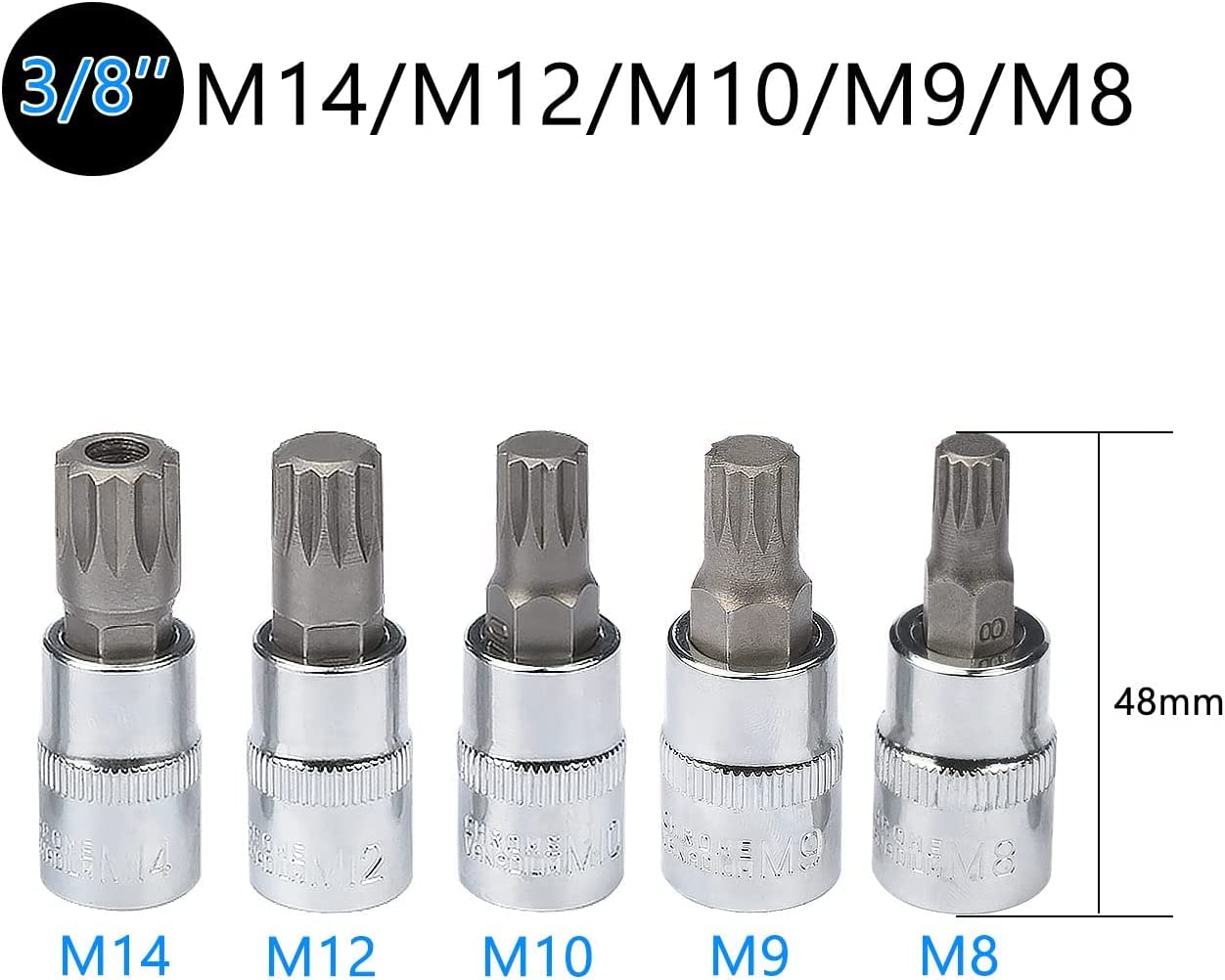 Amazon | 10 PCS XZN トリプルスクエアスプラインビットソケット
