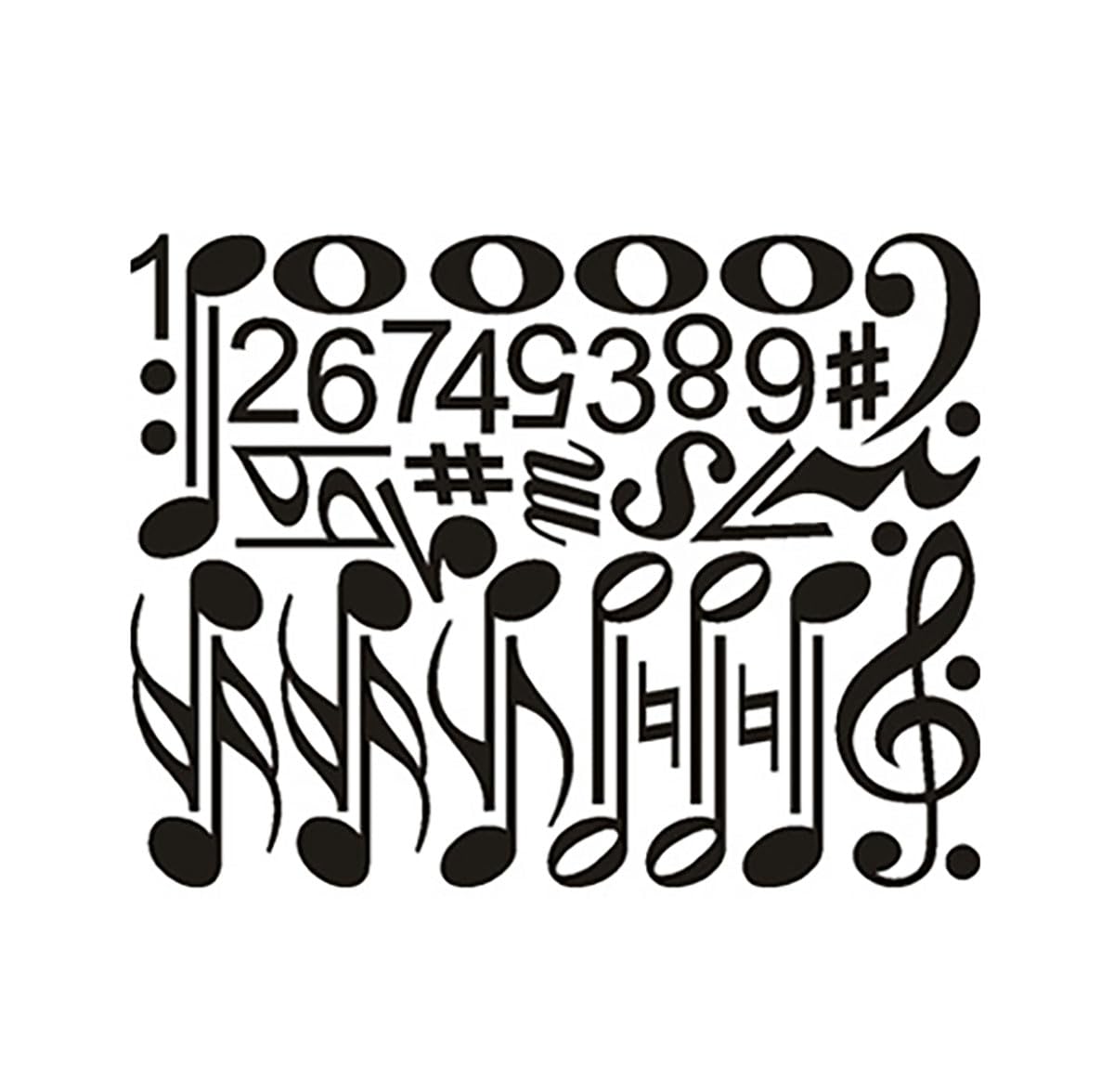 Music Theme Magnetic Music Note Symbol for Whiteboard for Teacher, Education (Set B)