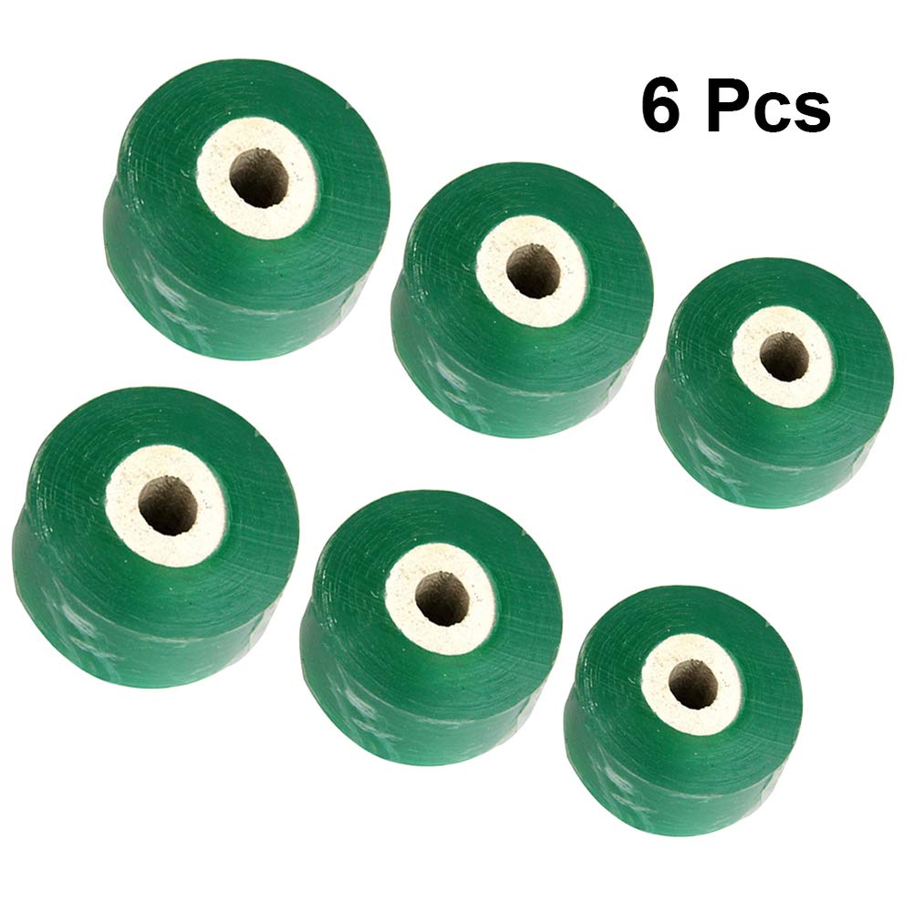 YyDDs 6 stuks professionele entband, zelfklevende biologisch afbreekbare rekbare tuin vochtbestendige bloemisterij film enten tape voor planten (groen 2,5 cm, 2 cm en 3 cm 2 stuks voor elk