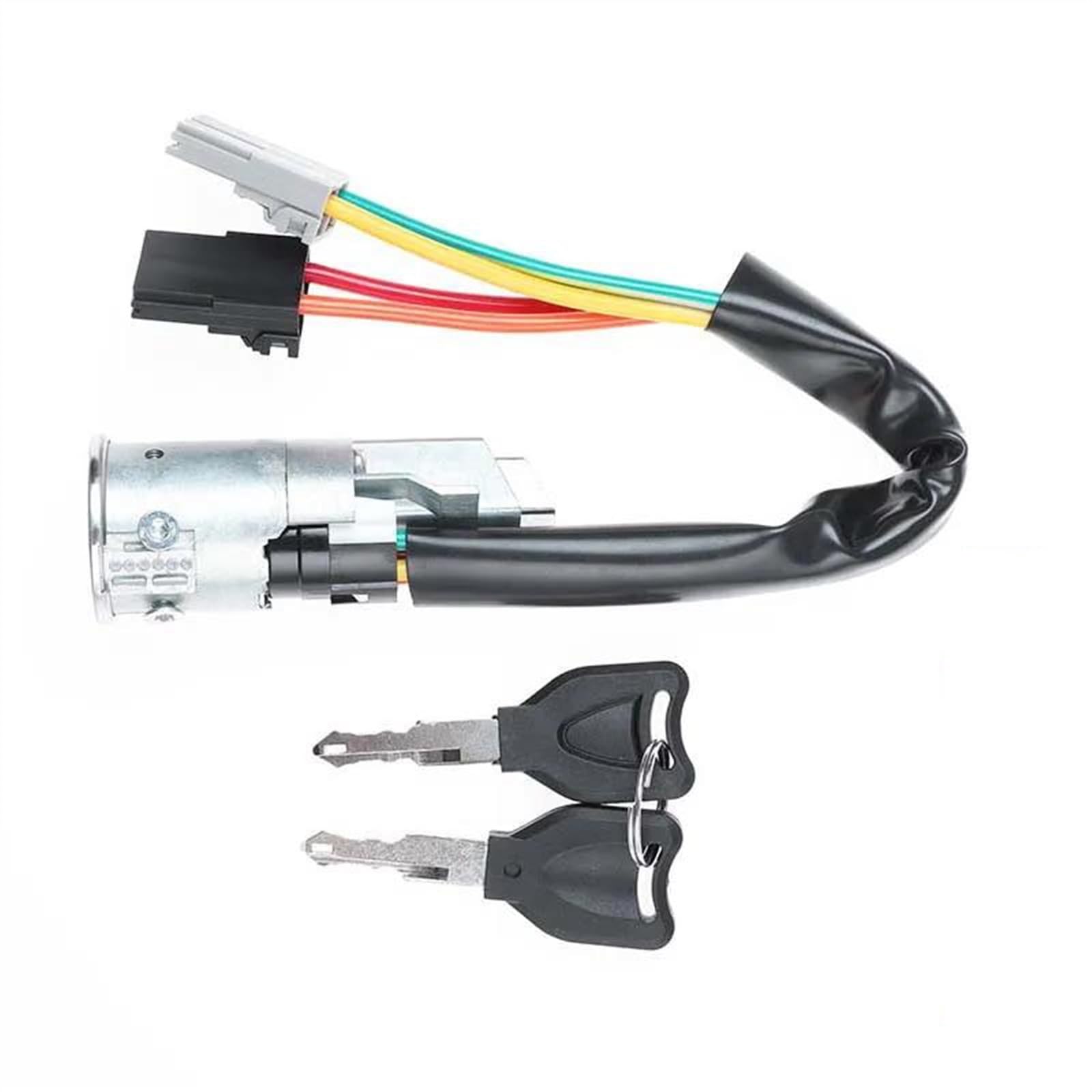 WOHOOD 7700813973 Cilindro Cerradura Encendido Automóvil con 2 Llaves para R&enault para Mascott 1998 1999 2000 2001 2002 2003 2004 2005-2010 7700772942