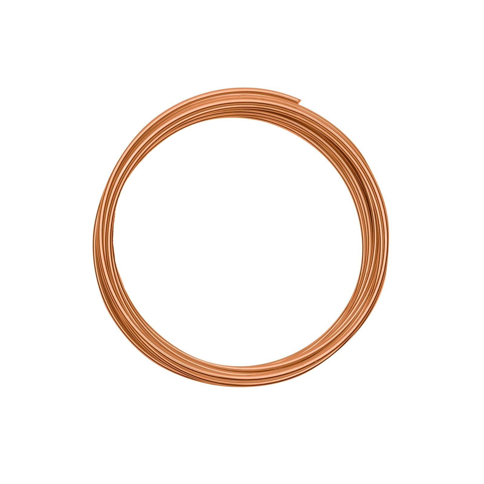 Vaessen Creative Aluminium Craft Wire 16.4 ft (5 m) x 0.08" (2 mm) Saffron Orange - Flexible Metallic Wire for Crafting, Flower Arranging, Jewellery Making and Modelling