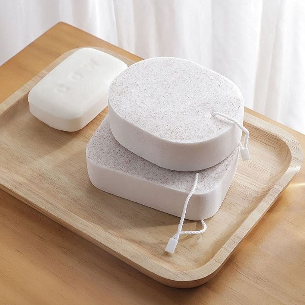Ręcznik złuszczający Miękka gąbka do ciała Złuszczająca gąbka pod prysznic Loofahs Gąbka pod prysznic dla dorosłych i dzieci Gąbka do kąpieli Gąbka do szorowania Rękawiczki złuszczające (ko