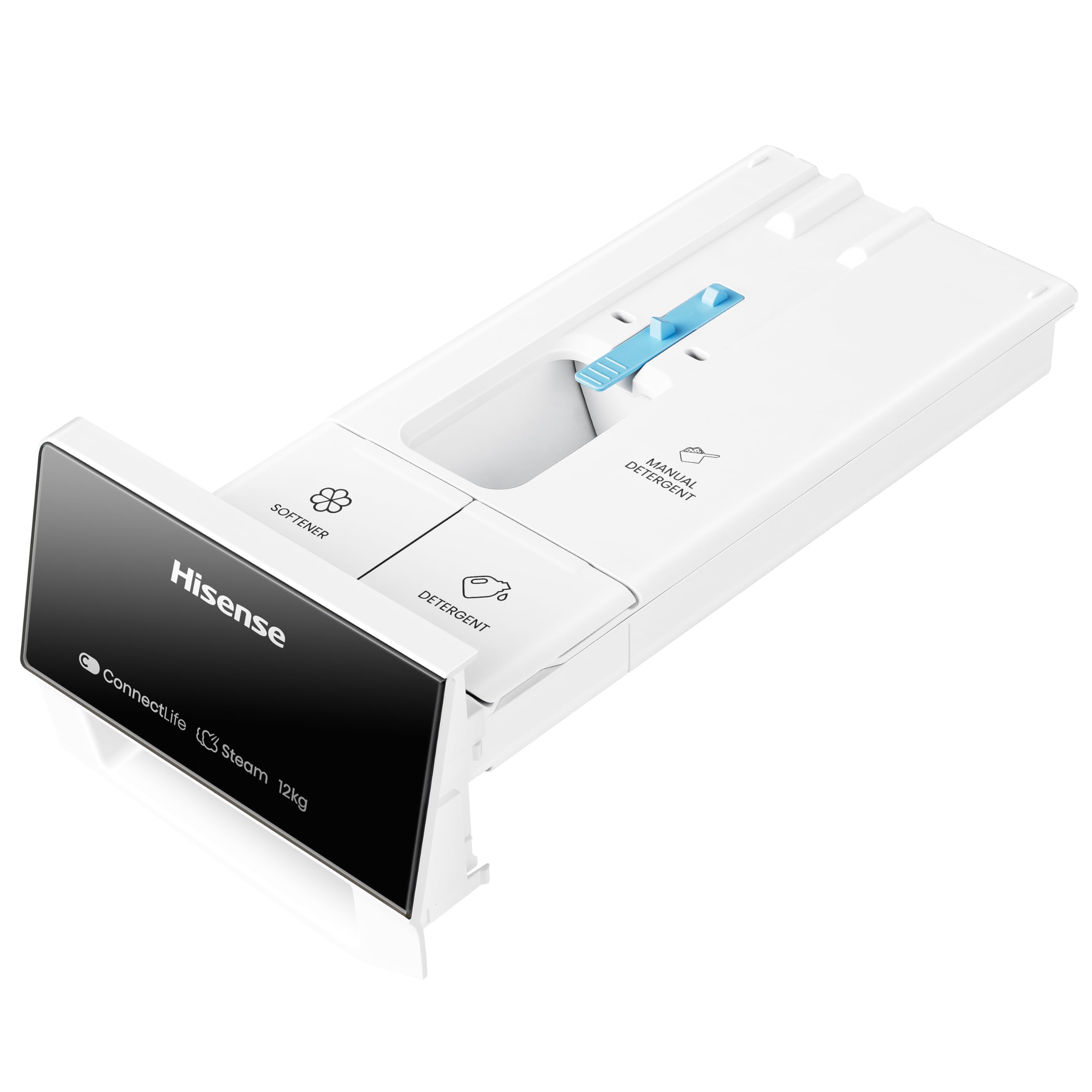 Hisense WF7S1247BW - Lavadora, Clase A, 12 Kg, Pantalla Táctil, Auto Dosificación, Conectividad WiFi, Monitor de Consumo, Lavado Rápido 15', Finalización Diferida, Blanco