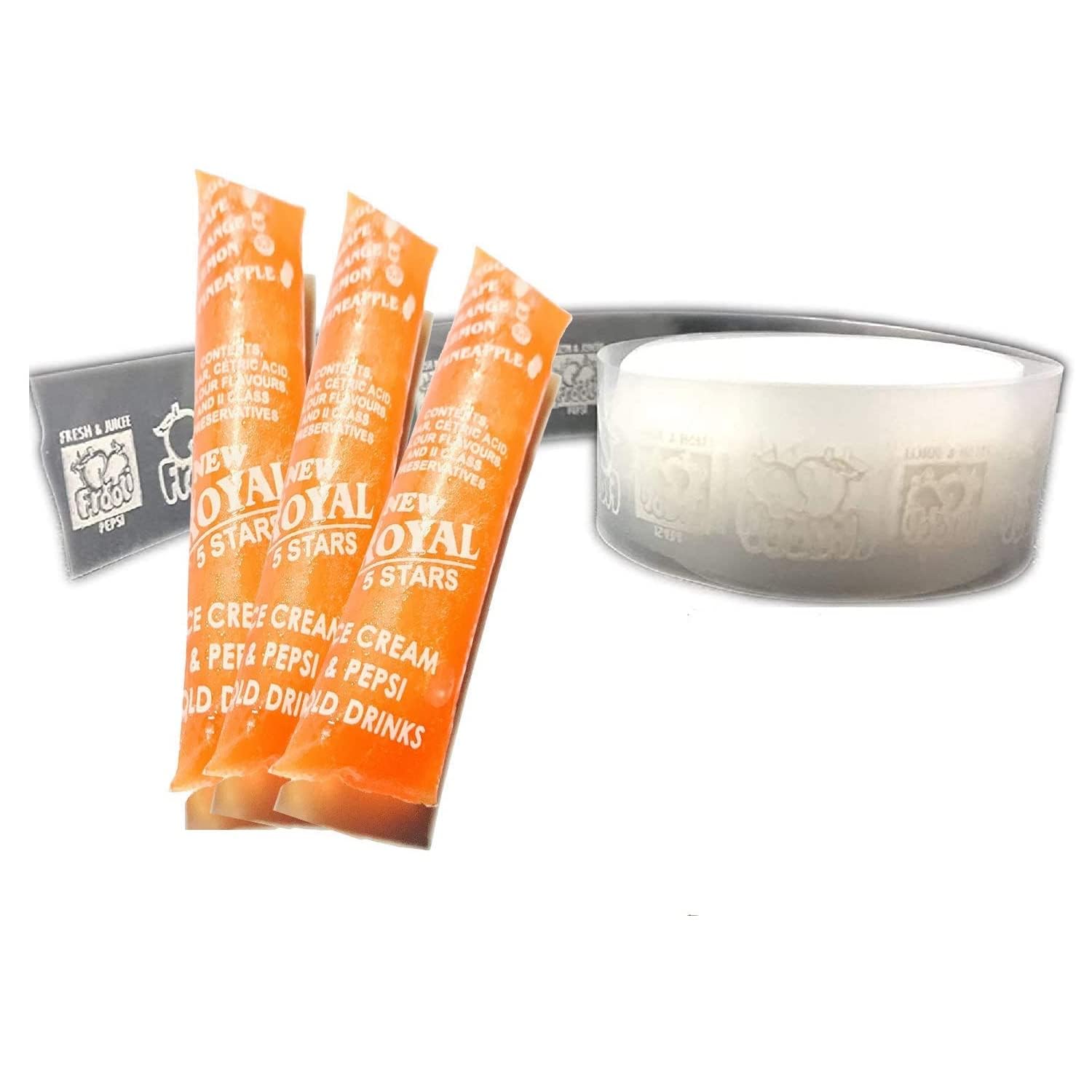 SELTOSpepsi making Tubes, Food Grade Virgin LDPE, 60 Micron, 25 mm Wide, Fill it, seal it and your pepsi candy is ready, pepsi roll