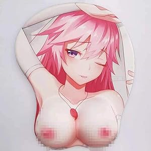 HNZYAMZDS Cartoon 3D Stereo Mouse Mat with Wrist Support No Flower, Protects Your Wrist and Keeps Table Tidy for Office Computer PC Gaming Working for Typist Pain Relief